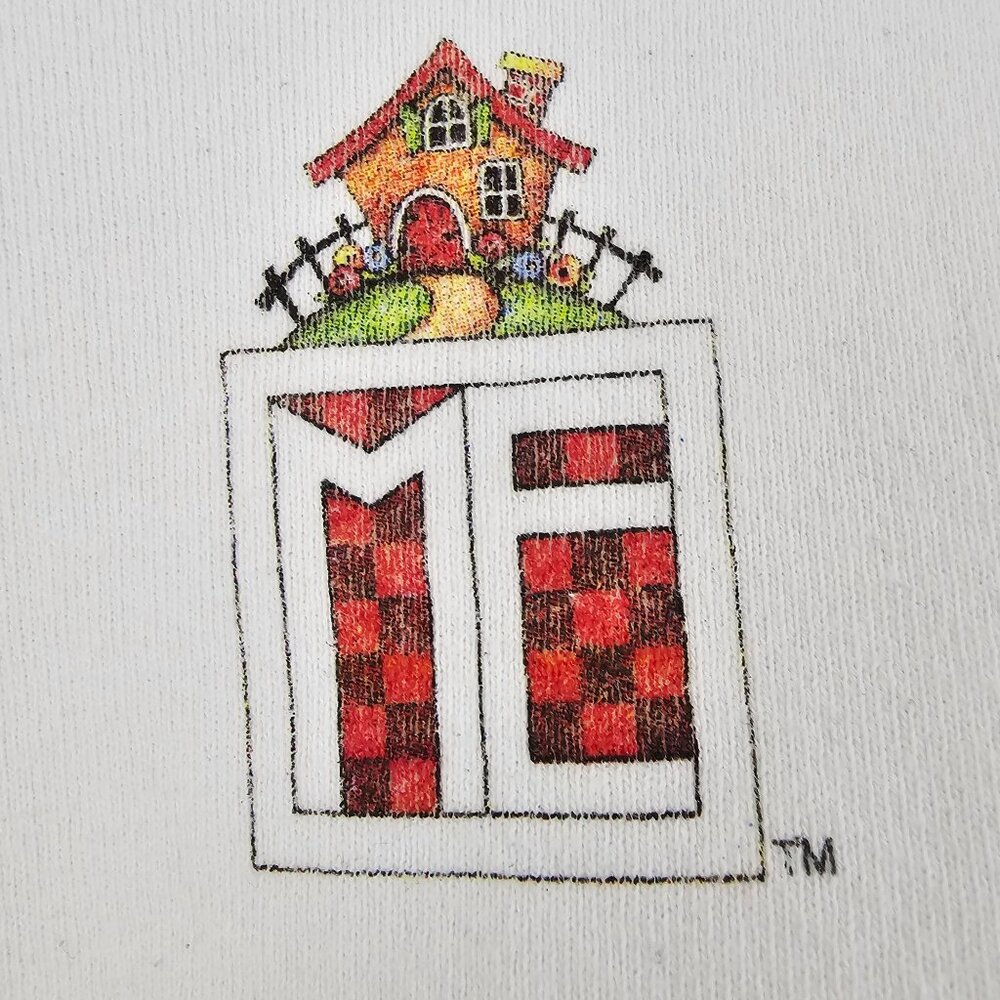 VTG 90s Hanes Sz M Mary Engelbreit Put Your Heart In It Sweatshirt Valentine Luv - Picture 5 of 13